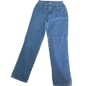 Rockies Jeans Women’s Size 11/12 Indigo Blue 100% Cotton Straight Leg/High Waist